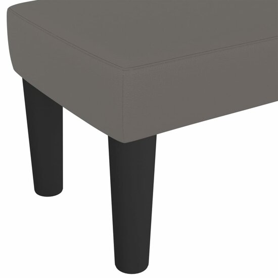 Bankje Kunstleer 70 x 30 x 30 cm Grijs