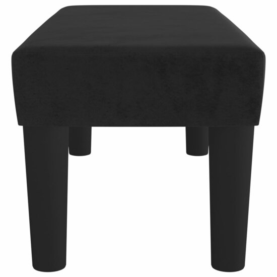 Bankje Fluweel 70 x 30 x 30 cm Zwart