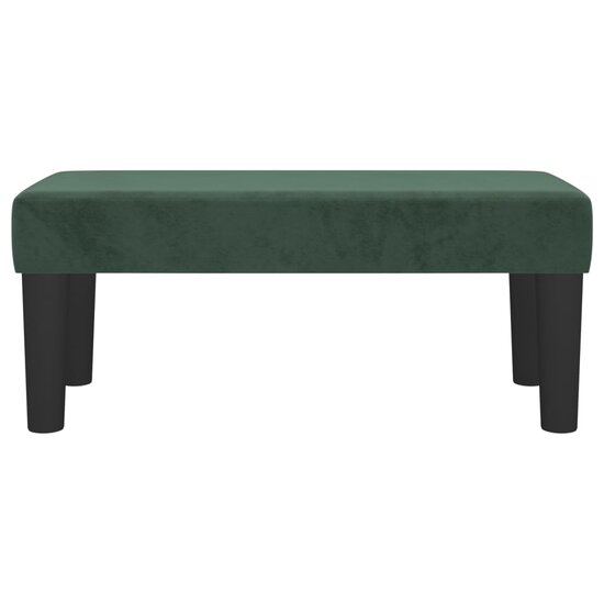Bankje Fluweel 70 x 30 x 30 cm Donkergroen