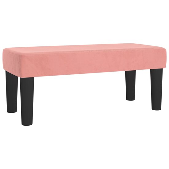 Bankje Fluweel 70 x 30 x 30 cm Roze