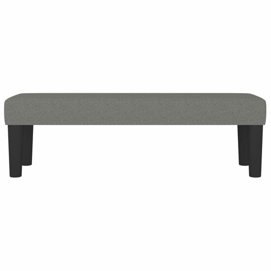 Bankje 100x30x30 cm stof donkergrijs