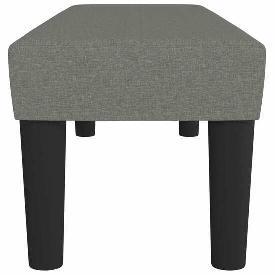 Bankje 100x30x30 cm stof donkergrijs