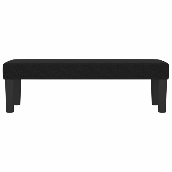 Bankje 100x30x30 cm stof zwart