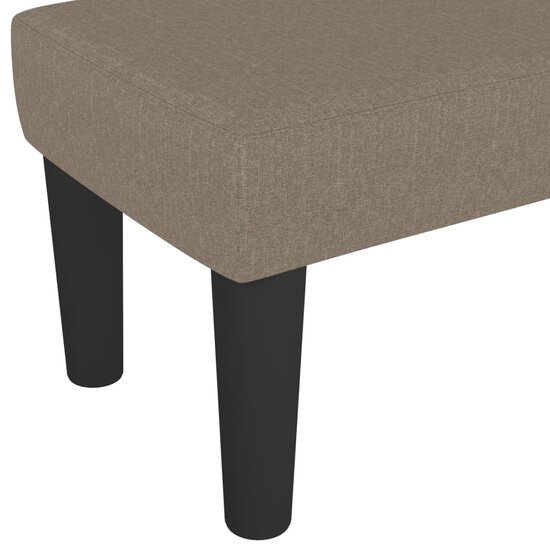 Bankje Stof 100 x 30 x 30 cm Taupe