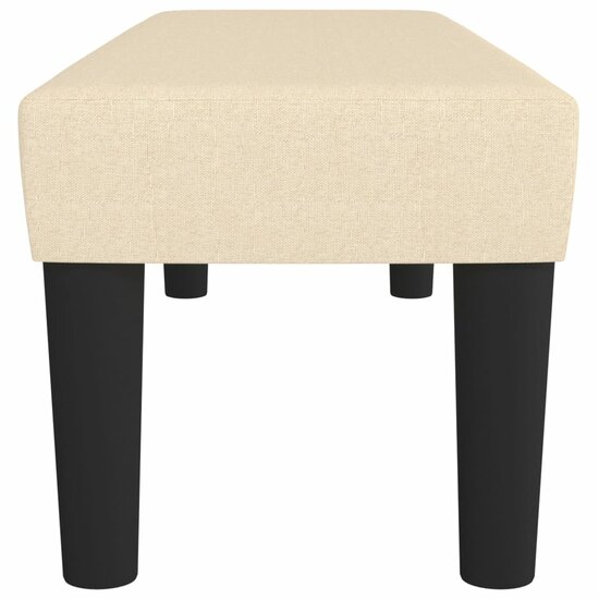 Bankje Stof Kleurig 100 x 30 x 30 cm Cr&egrave;me