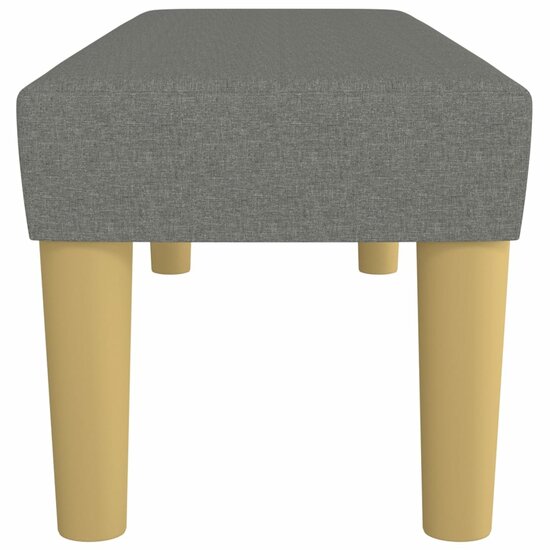 Bankje 100x30x30 cm stof donkergrijs