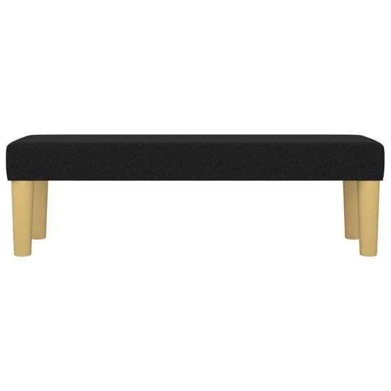 Bankje Stof 100 x 30 x 30 cm Zwart