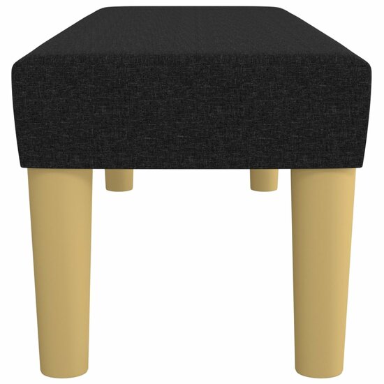 Bankje Stof 100 x 30 x 30 cm Zwart
