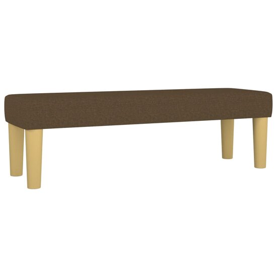 Bankje Stof 100 x 30 x 30 cm Donkerbruin