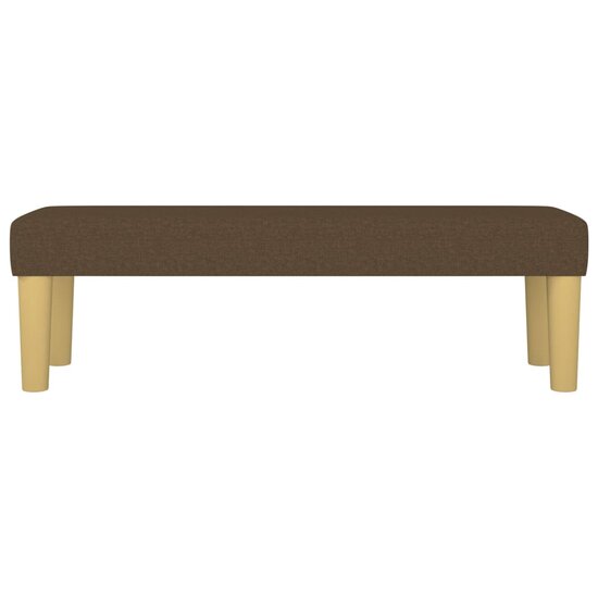 Bankje Stof 100 x 30 x 30 cm Donkerbruin