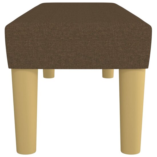 Bankje Stof 100 x 30 x 30 cm Donkerbruin