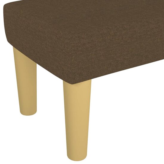 Bankje Stof 100 x 30 x 30 cm Donkerbruin