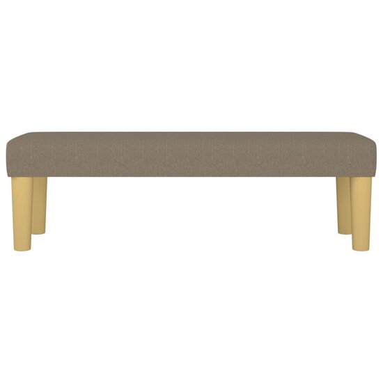 Bankje Stof 100 x 30 x 30 cm Taupe