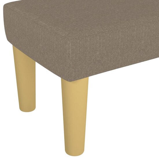 Bankje Stof 100 x 30 x 30 cm Taupe
