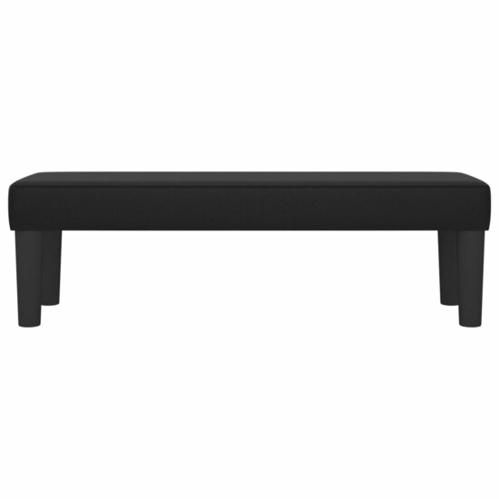 Bankje Kunstleer 100 x 30 x 30 cm Zwart