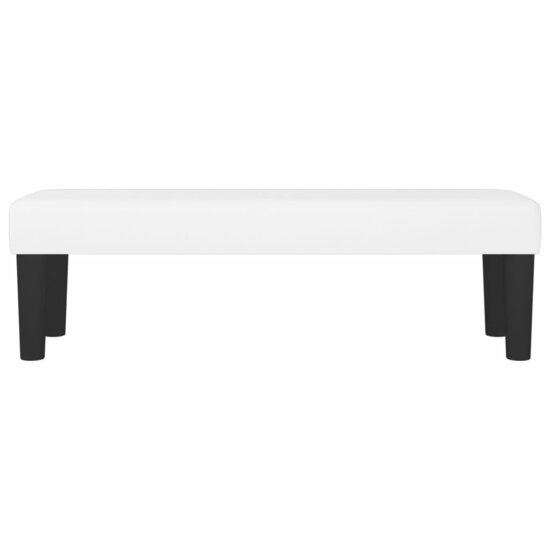 Bankje Kunstleer 100 x 30 x 30 cm Wit