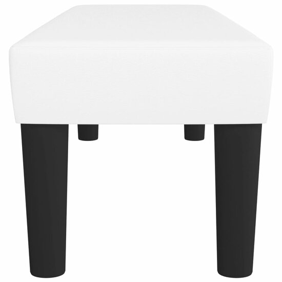 Bankje Kunstleer 100 x 30 x 30 cm Wit