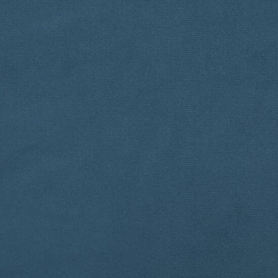 Bankje 100x30x30 cm fluweel donkerblauw