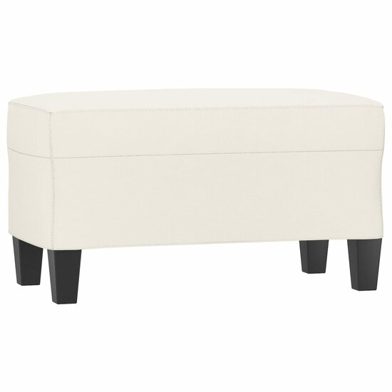 Bankje Kunstleer Kleurig 70 x 35 x 41 cm cr&egrave;me