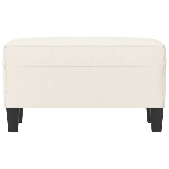 Bankje Kunstleer Kleurig 70 x 35 x 41 cm cr&egrave;me