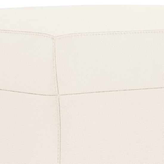 Bankje Kunstleer Kleurig 70 x 35 x 41 cm cr&egrave;me