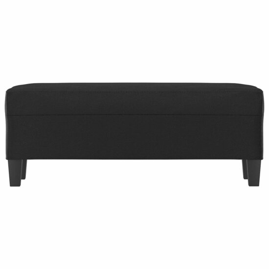 Bankje 100x35x41 cm kunstleer zwart