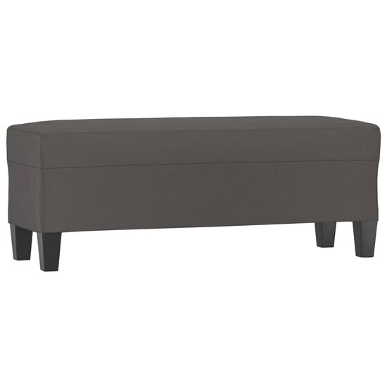 Bankje Kunstleer 100 x 35 x 41 cm Grijs