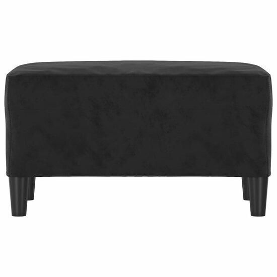 Bankje Fluweel 70 x 35 x 41 cm Zwart