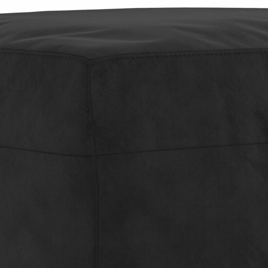 Bankje Fluweel 70 x 35 x 41 cm Zwart