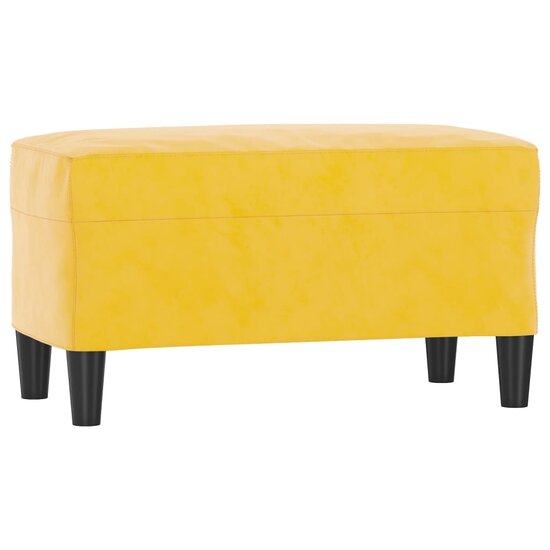 Bankje Fluweel 70 x 35 x 41 cm Geel