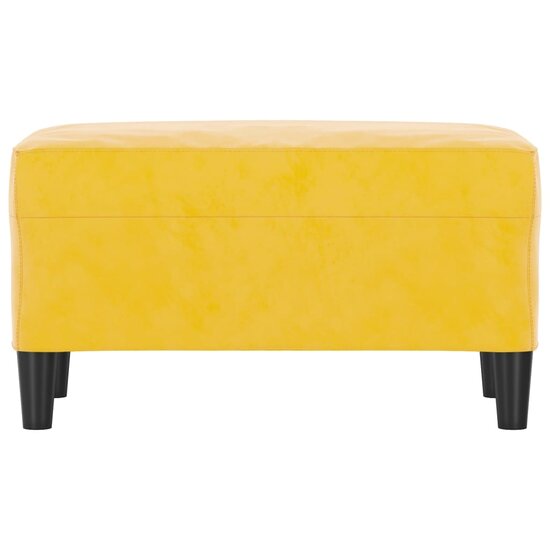 Bankje Fluweel 70 x 35 x 41 cm Geel