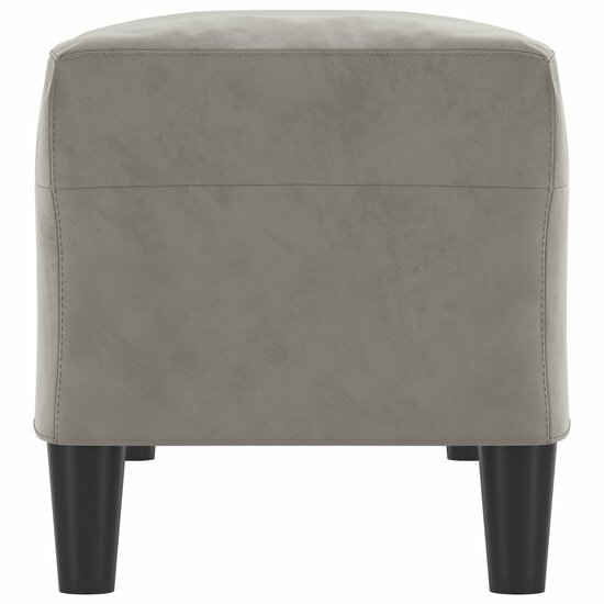 Bankje Fluweel 100 x 35 x 41 cm Lichtgrijs
