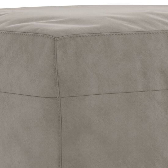 Bankje Fluweel 100 x 35 x 41 cm Lichtgrijs