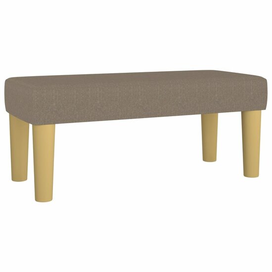 Bankje Stof 70 x 30 x 30 cm Taupe