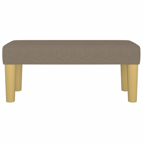 Bankje Stof 70 x 30 x 30 cm Taupe