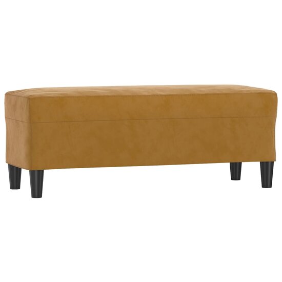 Bankje Fluweel 100 x 35 x 41 cm Bruin