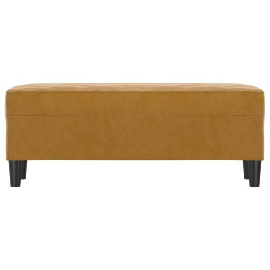 Bankje Fluweel 100 x 35 x 41 cm Bruin