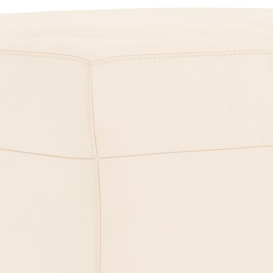 Bankje Fluweel Kleurig 100 x 35 x 41 cm Cr&egrave;me