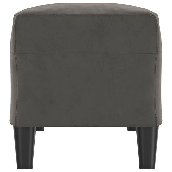 Bankje Fluweel 100 x 35 x 41 cm Donkergrijs