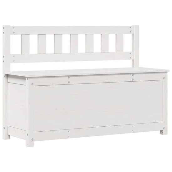 Bankje 110X41X76,5 Cm Massief Grenenhout 110 x 41 x 76.5 cm Wit