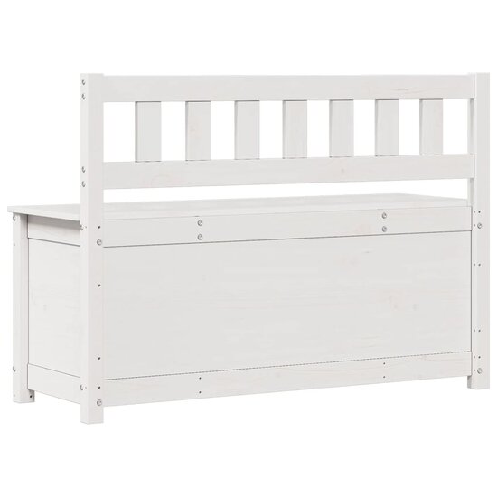 Bankje 110X41X76,5 Cm Massief Grenenhout 110 x 41 x 76.5 cm Wit