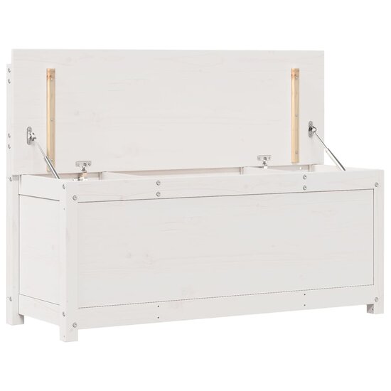 Bankje 110X41X76,5 Cm Massief Grenenhout 110 x 41 x 76.5 cm Wit
