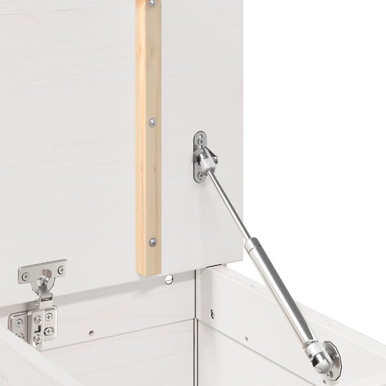 Bankje 110X41X76,5 Cm Massief Grenenhout 110 x 41 x 76.5 cm Wit
