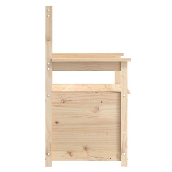 Bankje 112,5X51,5X96,5 Cm Massief Grenenhout Naturel