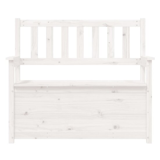 Bankje 112,5X51,5X96,5 Cm Massief Grenenhout Wit