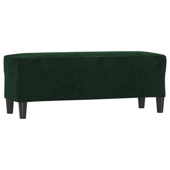 Bankje Fluweel 100 x 35 x 41 cm Donkergroen