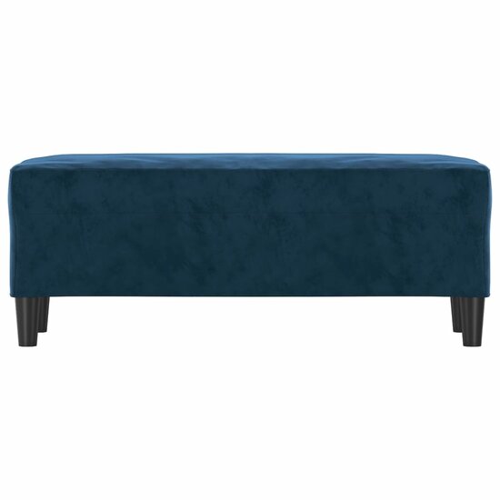 Bankje 100x35x41 cm fluweel blauw