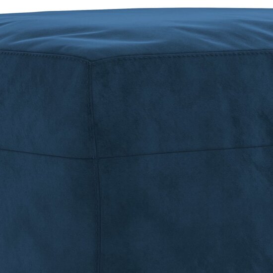 Bankje 100x35x41 cm fluweel blauw