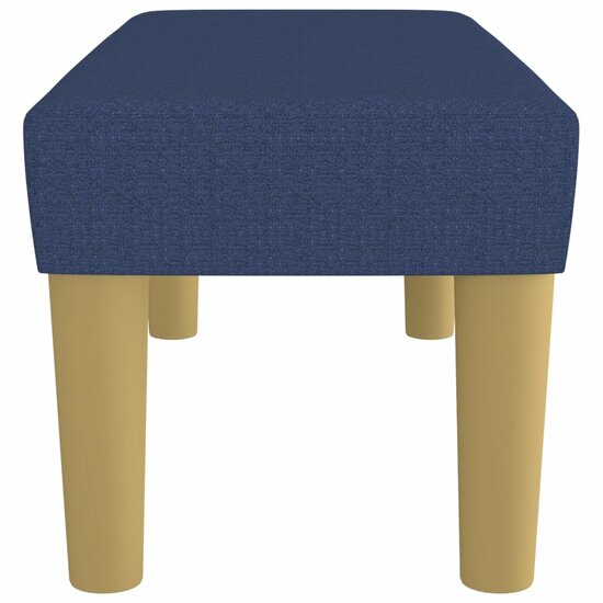 Bankje 70x30x30 cm stof blauw