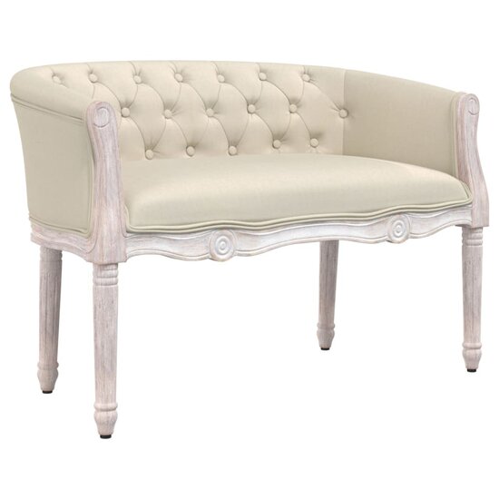 Bankje 80X56X69 Cm Linnen Beige